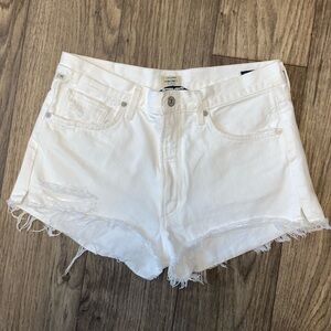 Citizens of Humanity Danielle Cut Off White Short